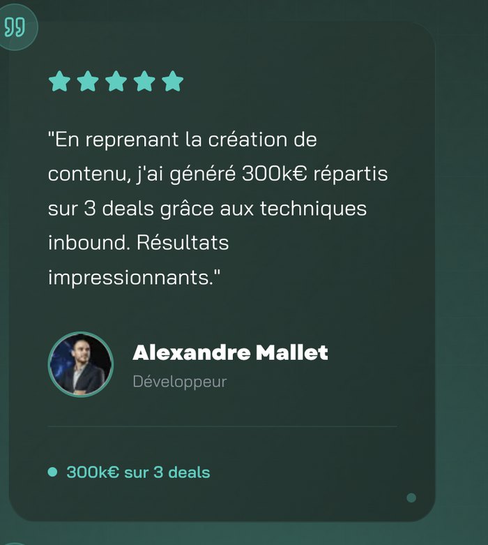 Témoignage client